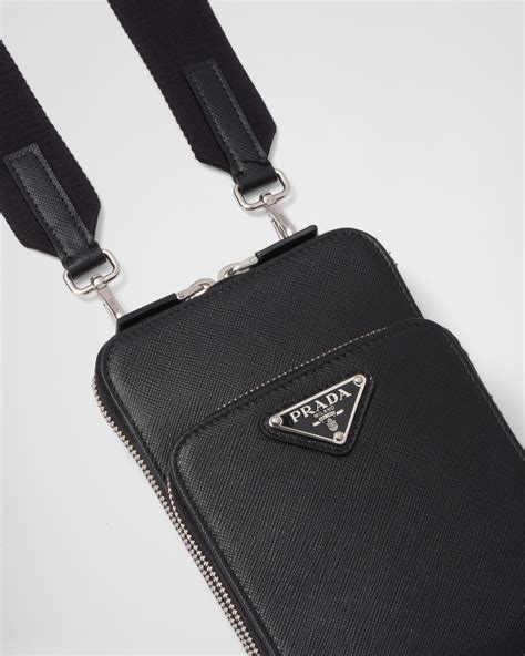 prada leather iphone 6 plus case|Black Saffiano Leather Smartphone Case .